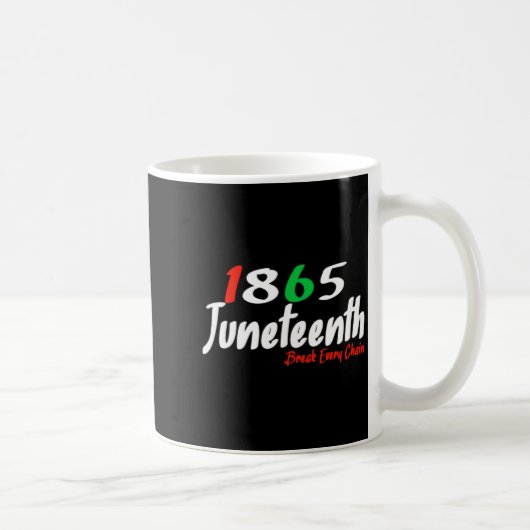 1865年6月19日 すべての鎖を壊せ メラニン 黒い誇り コーヒーマグカップ (右)