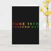 1865年6月19日 ジューンティーンス ブラックヒストリー カード (黄色い花)
