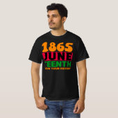 1865年6月、アフリカ系アメリカ人プライド Tシャツ (正面フル)