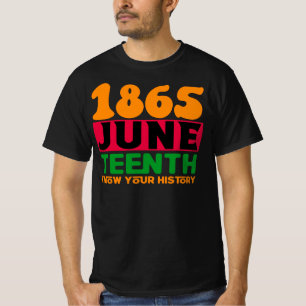 1865年6月、アフリカ系アメリカ人プライド Tシャツ