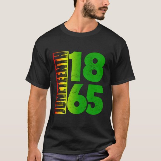 1865年7月私の独立記念日 Tシャツ (正面)