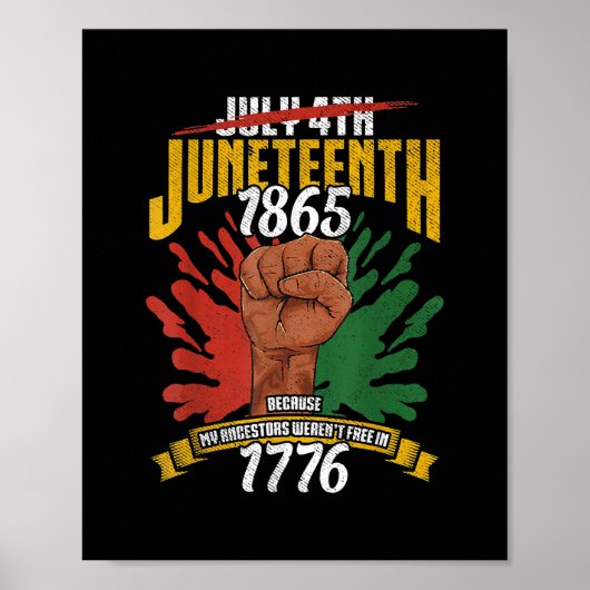 1865年7月4日私の先祖の人々のために ポスター (正面)