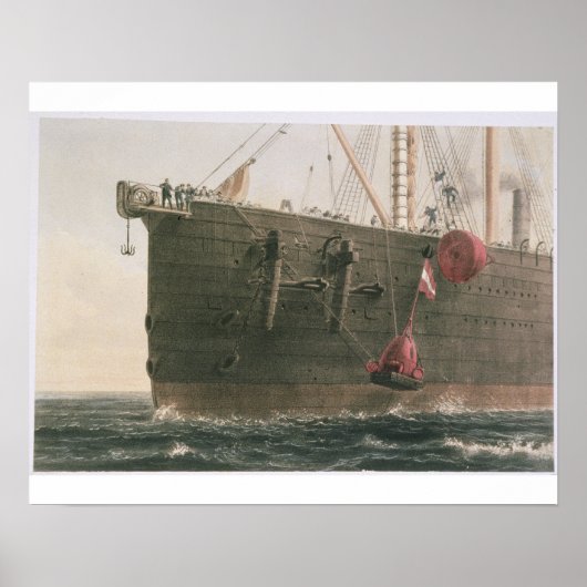 1865年8月威厳があるにブイを打ち上げ、 ポスター (正面)