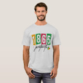 1865年 - 黒人の歴史月間 Tシャツ (正面フル)