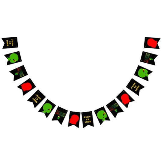 1865祝年の自由の連帯 バンティングフラッグ (全)