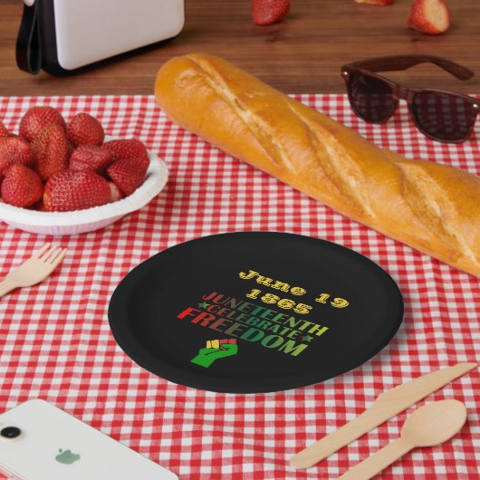 1865祝年の自由の連帯 ペーパープレート (ピクニック)