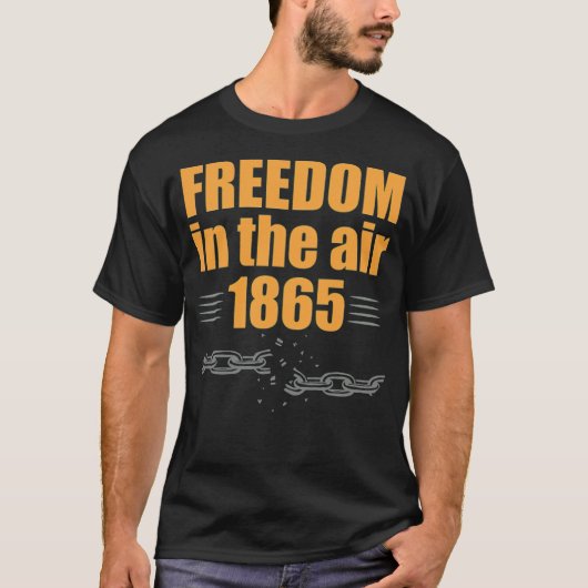 1865空気中の自由1865十二月11日の友人 Tシャツ (正面)