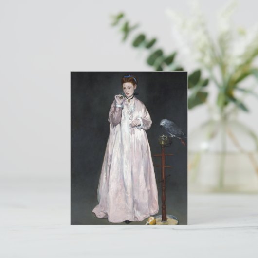 1866年エドワールマネットヤングレディ ポストカード (スタンド正面)