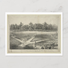 1866年カーリエ&イヴによるチャンピオンシップ野球 ポストカード