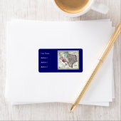 1866年テキサス州の古物地図シェンベルク&コ ラベル (インサイチュ)