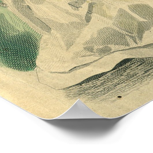 1866年12月ファッションプレート ポスター (角)