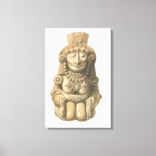 1866年「メキシコの古代遺跡」からのプレート(李) キャンバスプリント (正面)