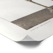 1867スケルトン骨ヴィンテージ解剖学プリント ポスター (角)