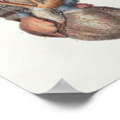 1867ヒトハートヴィンテージ解剖学プリント ポスター (角)