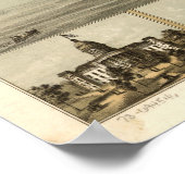 1867マディソン、WIバードアイビューパノラママップ ポスター (角)