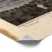 1867ミネアポリス&セントポール， MNパノラママップ ポスター (角)