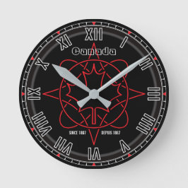 1867年からカナダ ラウンド壁時計