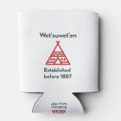 1867年のシルエット以前に誕生した和風天 缶クーラー (裏面)