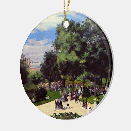 1867年のパリ万国博覧会のシャンゼリゼ セラミックオーナメント (左)