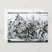 1867年の「ハーパー祝ズ・ウィークリー」からの日 ポストカード (正面/裏面)