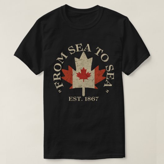 1867年カナダ建国 Tシャツ (デザイン正面)
