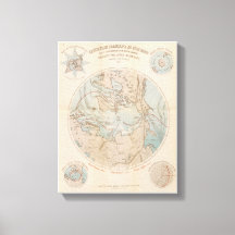 1867年製フランス製北極圏地図