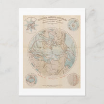 1867年製 アンティーク フランス 北極地図
