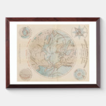 1867年製 アンティーク フランス 北極地図