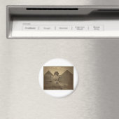 1867年頃のエジプトのスフィンクスとピラミッド マグネット (インサイチュ (食洗機))