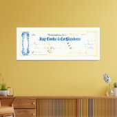 1867年5月17日からユリシーズS.グラント署名小切手 キャンバスプリント (インサイチュ (リビング))