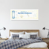 1867年5月17日からユリシーズS.グラント署名小切手 キャンバスプリント (インサイチュ (寝室))