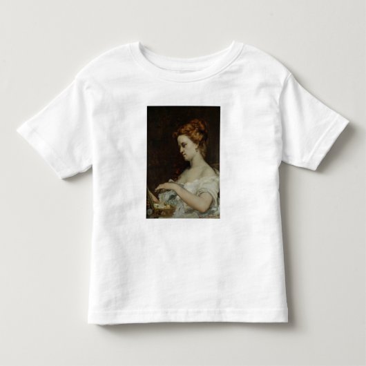 1867年、ジュエリーを持つ女性 トドラーTシャツ (正面)