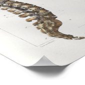 1867脊柱ヴィンテージ解剖学プリント ポスター (角)