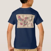 1868年地図-ジョンソンの中国と日本 Tシャツ (裏面)