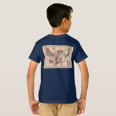 1868年地図-ジョンソンの中国と日本 Tシャツ (裏面フル)
