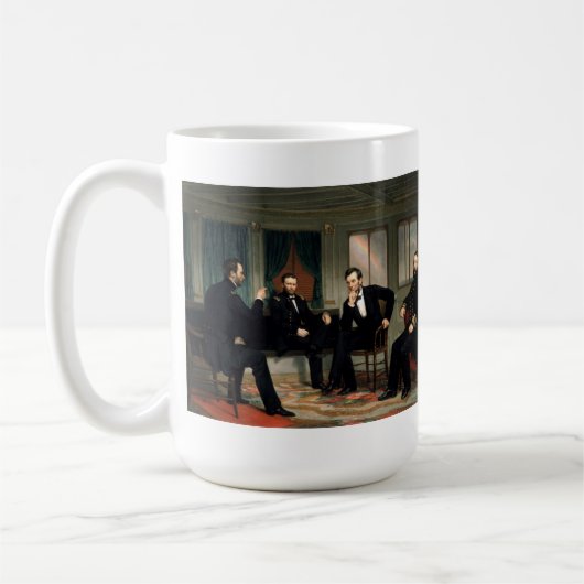 1868年絵画の平和構築国 コーヒーマグカップ (左)