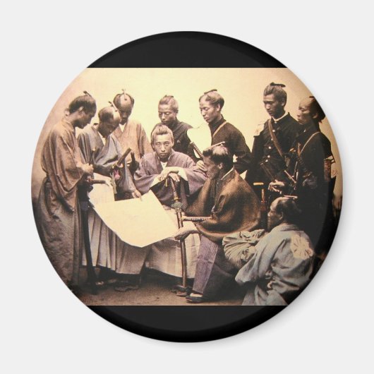 1868年～1869年頃の武士 マグネット (正面)