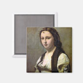 1868年~1870年、真珠を持つ女性 マグネット (正面/裏面)