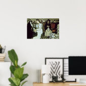 1868年～69年、ピアノの少女 ポスター (ホームオフィス)