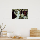 1868年～69年、ピアノの少女 ポスター (キッチン)