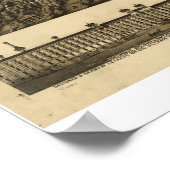 1868 Syracuse, NY Bird's-eye viewパノラママップ ポスター (角)