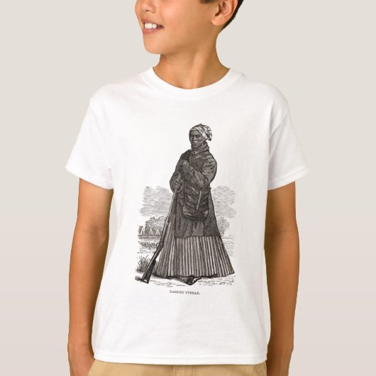 1869年の前のハリエットTubmanの木版画のイメージ、 Tシャツ (正面)