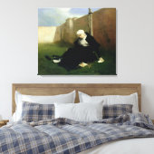 1869年の尼僧 キャンバスプリント (インサイチュ (寝室))