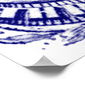 1869年の米国3セント機関車切手 ポスター (角)