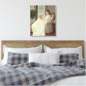 1869年、窓に描かれた画家の妹 キャンバスプリント (インサイチュ (寝室))