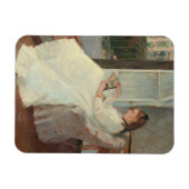 1869年、窓に描かれた画家の妹 マグネット (横)