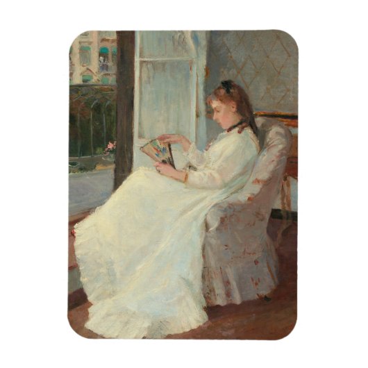 1869年、窓に描かれた画家の妹 マグネット (縦)