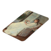 1869年、窓に描かれた画家の妹 マグネット (左側)
