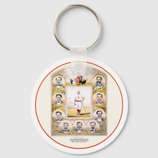 1869赤ストッキング キーホルダー (正面)