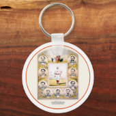 1869赤ストッキング キーホルダー (正面)